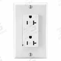 LEVITON Plugs and Receptacles: Duplex, 5-20, White, 125V AC, 20 A, 2 Pole / 3 Wire (MPN T5380-W)