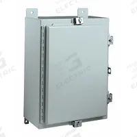 WIEGMANN Enclosure: Steel, 24 in x 30 in x 8 in, NEMA 12/13/4, Solid Cover, Hinged (MPN N4243008). Key specifications — Closure Method: Clamps; Brand: WIEGMANN; Knockouts: Not Included.