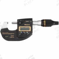MITUTOYO Digital Outside Micrometer: 0 in to 1 in /0 mm to 25.4 mm, Inch/Metric, IP65 (MPN 293-130-20). Key specifications — attr1182744: 0.00005 in/0.001 mm; attr1182776: IP65; attr1182741: MITUTOYO; attr1182743: +/- 0.00005 in; attr1182759: Yes.