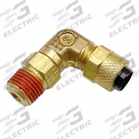 PARKER Compression Fitting Adapter: 1/4 in OD x 1/8 in Pipe Fitting Size, Compression x MNPT, Brass (MPN VS169PS-4-2). Key specifications — attr1195695: PARKER.