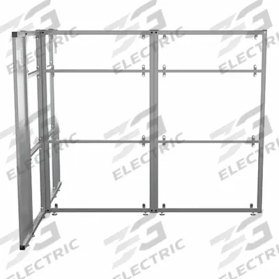 VERSADESK Cubicle Kit: 66 in Overall Ht, 81 1/2 in Overall Wd, 6 Panels, Clear - Modular Cubicle Walls