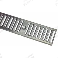 ZURN Grate: C, Rectangular, Slotted, 6 in Overall Wd, 40 in Overall Lg, 1 1/2 in Overall Ht, Gray (MPN P6-RFSC). Key specifications — Color: Gray; Brand: ZURN; Finish: Unfinished; Grate Surface Type: Slotted.
