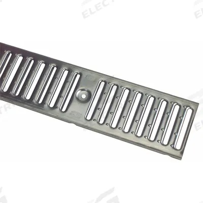 ZURN Grate: C, Rectangular, Slotted, 6 in Overall Wd, 40 in Overall Lg, 1 1/2 in Overall Ht - Heavy-Duty Trench Drain Grates (Class C)