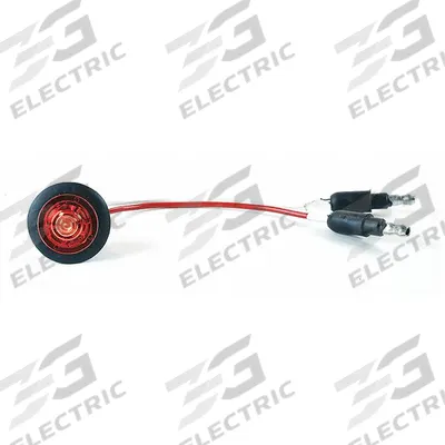 GROTE Clearance Marker Light: Clearance Light, LED, Round, Surface Mount, Red - Clearance Lights