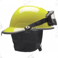 BULLARD Fire Helmet: Lime, Modern Rear Brim, Chin Strap, 6-Point Sure-Lock(R) Ratchet (MPN PXSLYGIZ2). Key specifications — Color: Lime; Chin Strap: Yes; Brand: BULLARD; Style: Modern Rear Brim; Suspension: 6-Point Sure-Lock(R) Ratchet.