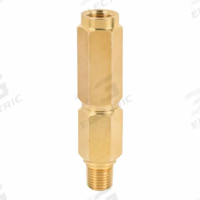 APPROVED VENDOR Pressure Gauge Snubber: Red Brass, Piston, Red Brass NPT - Piston-Type Snubbers for Air, Water & Steam