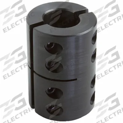 CLIMAX METAL PRODUCTS Rigid Shaft Coupling: 1 1/2 in Bore Dia 1, 1 1/2 in Bore Dia 2, Round - Two-Piece Rigid Shaft Couplings