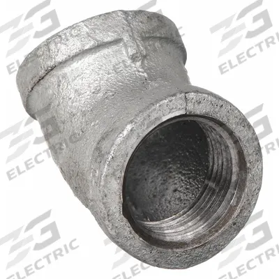 APPROVED VENDOR Metal Pipe Elbow: 45° Elbow, 2 in x 2 in - Medium-Pressure Threaded Pipe Fittings