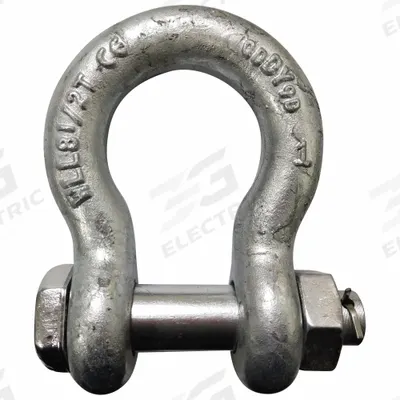 APPROVED VENDOR Anchor Shackle: Anchor Shackle, 17,000 lb Working Load Limit, Carbon Steel - Anchor Shackles for Lifting