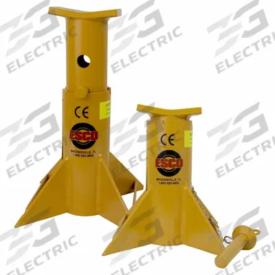 ESCO/EQUIPMENT SUPPLY Jack Stands: Manual, 13 ton Load Capacity, 16 in Max Extended Ht - Heavy-Duty Jack Stands