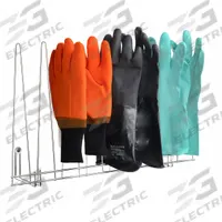 GloveDryingRack,Silver,SS,14"H,22"W (MPN 2054-STNLS). Key specifications — For Number of Gloves: 4 Pairs; Material: Stainless Steel; Brand: RACK'EM; Color: Silver.