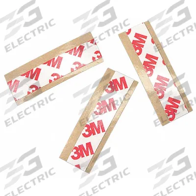 3M Film Tape: Strip, 1 in Pre-Cut Wd, 3 in Pre-Cut Lg, 8.3 mil Thick, Acrylic - Double-Sided Film Tape Strips & Squares
