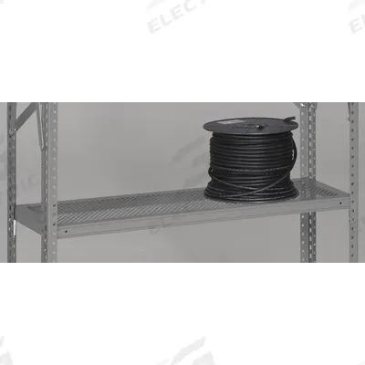 TENNSCO Shelf: 36 in Overall Wd, 12 in Overall Dp, Ventilated Shelf, 22 ga - Vented Steel Shelves for Standard Metal Shelving