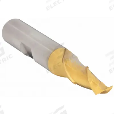 CLEVELAND Keyway End Mill: HSS, TiN Coated, 2 Flute, 1/4" Mill Dia, 1/2" LOC - High-Speed Steel Keyway End Mills