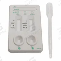 ACCUTEST Urine Drug Test Kit: 25 Tests, AMP/COC/MET/OPI/PCP/THC, No Reagants Required, No Cup (MPN DS56). Key specifications — Adulterations Detected: No; Brand: ACCUTEST; Reagents Required: No Reagants Required; Product Type: Urine Drug Test Kit; Cup Included: No Cup; Drugs Detected: COC; Standards: CLA Waived.
