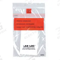 Specimen Transfer Bag: LDPE, Biohazard, 1.75 mil Thick, Clear, 9 in Overall Ht, LABZ69BA, 1,000 PK. Key specifications — Brand: LK PACKAGING; Closure Type: Zipper; Product Type: Specimen Transfer Bag; Manufacturer Part Number: LABZ69BA; Color: Clear; Display Sell UOM: PK; Legend: Biohazard.