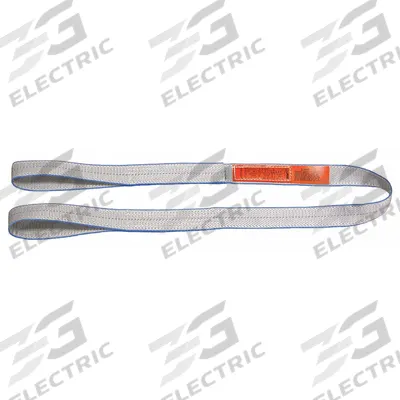 LIFT-ALL Web Sling: Type 3, Polyester, 7 ft Sling Lg, 12 in Eye Lg - Protected-Edge Polyester Flat-Eye Web Slings