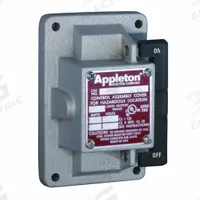 APPLETON ELECTRIC Switch Cover: Tumbler Switches (MPN EDKR23WQ). Key specifications — attr206748: EDKR23WQ; attr1023121: Tumbler Switches; attr1023126: Rocker Operator, 3-Way, 20A Switch; attr1023128: Front Cover with Switch; attr211297: APPLETON ELECTRIC; attr1024199: EDS.
