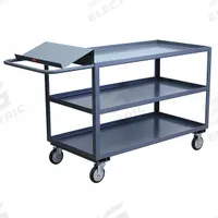 JAMCO Utility Cart: 1,200 lb, 3 Shelves, 51 in L x 31 in W x 39 in H Overall Dim, Flat (MPN LO336P500GP). Key specifications — Caster Wheel/Tread Material: Polyolefin; Brand: JAMCO; Caster/Wheel Configuration: (2) Swivel.