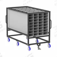 VALLEY CRAFT Parts Cart: 800 lb, Gray, 54 in L x 36 in W x 67 in H, 5 in H x 10 in W x 84 in L (MPN EP3531-300). Key specifications — Color: Gray; Includes: (32) Compartments; Caster/Wheel Configuration: (2) Rigid; Brand: VALLEY CRAFT.
