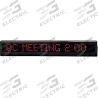 ALPHA LED Message Sign: Indoor, 1 Faces, Wall/Ceiling, 4 1/2 in Overall Ht, 29 in Overall Wd (MPN 10261211)