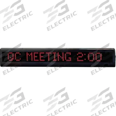 ALPHA LED Message Sign: Indoor, 1 Faces, Wall/Ceiling, 4 1/2 in Overall Ht - Safety