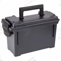 PLANO MOLDING Tool Box: 5 1/8 in W 5 in D 7 in H, Plastic, Black, Padlock (MPN PLA1312P). Key specifications — attr1116905: Black; attr1116946: PLANO MOLDING; attr1116904: Padlock.