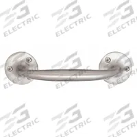 MONROE PMP Pull Handle: Unthreaded Holes, Stainless Steel, Silver, #8 Screw Size, 0.75 in (MPN PH-0245). Key specifications — Brand: MONROE PMP; Projection Type: Non-Recessed; Material: Stainless Steel; Finish: Dull; Color: Silver; Folding Type: Fixed; Mounting Type: Unthreaded Holes; Screw Size: #8.