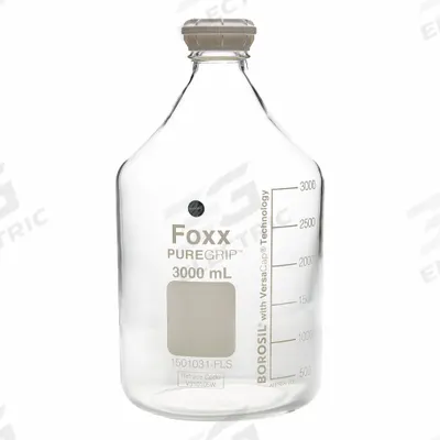 FOXX LIFE SCIENCES Glass Media, BOD, & Specialty Lab Bottles - Glass Lab Media Bottles: 5 L