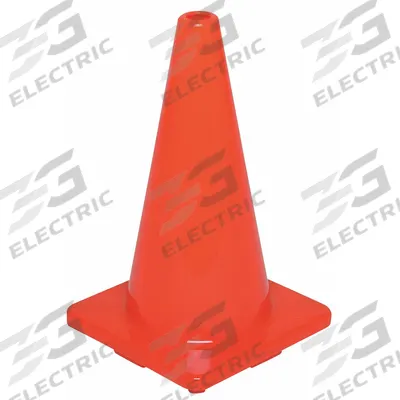 APPROVED VENDOR Traffic Cone: MUTCD/NCHRP-350, 18 in Cone Ht, Orange, Non-Reflective, PVC - Traffic Cones for Roadway Use