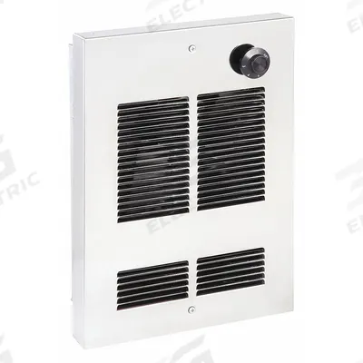 Dayton Recessed Electric Wall-Mount Heater: 750 W/1000 W, 208/240V AC, Single Phase - Compact Recessed Electric Wall Heaters