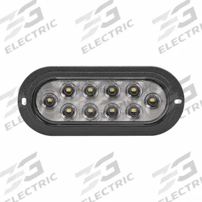 MAXXIMA Backup/Reverse Light: LED, Backup/Reverse Light, White, Oval, 3 1/2 in Overall Ht - Backup/Reverse Lights