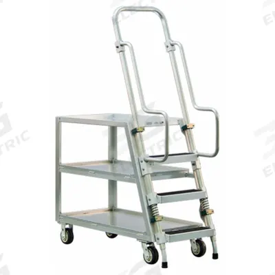 APPROVED VENDOR Vertical-Access Utility Cart: 800 lb - Corrosion-Resistant Vertical-Access Utility Carts with Lipped Metal Shelves