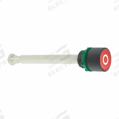 SCHNEIDER Flush Push Button: Red, 22 mm Mounting Size, Non-Metallic - Flush-Mount & Recessed Push-Button Operators