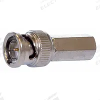DOLPHIN COMPONENTS CORP Coaxial Connector: Male, Connector, Silver, Twist-On, RG-6, Plenum, 10 PK (MPN DC-UG78-30). Key specifications — attr930438: Connector; attr930422: DOLPHIN COMPONENTS CORP; attr930423: Silver; attr930429: Nickel-Plated; attr930430: Male; attr976216: Plenum.