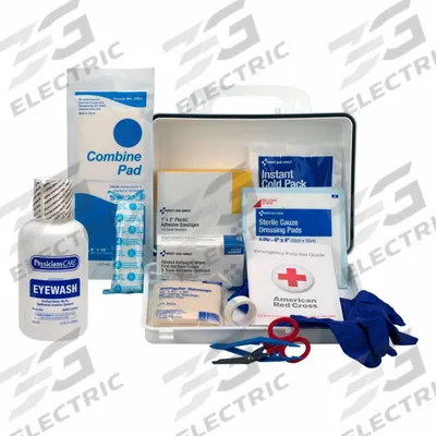 PHYSICIANSCARE First Aid Kit and Housing: Gen Purpose, 25 People Served, 160 Components - General Purpose First Aid Kits
