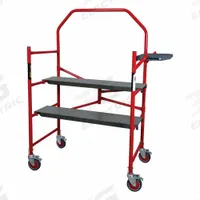 METALTECH Scaffold: Steel, 10 in to 4 ft, 50 in x 20.5 in, 750 lb Load Capacity (MPN I-BM4S). Key specifications — Brand: METALTECH; Height Adjustability: Fixed Height; Included Components: (2) Platforms.