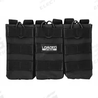 BARSKA Magazine Pouch: Black, Nylon, 9 3/4 in x 6 1/2 in, Strap Closure (MPN BI12246). Key specifications — attr188437: Black; attr188438: Nylon; attr188431: Magazine Pouch.