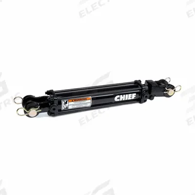 CHIEF Hydraulic Cylinder: 5 in Bore Dia., 30 in Stroke Lg, #12 SAE Port Size - Heavy-Duty Tie-Rod Cylinders