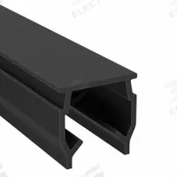 T-Slot Cover: 20 Series, Metric, 2 m x 6 mm x 6 mm, Black, Plastic, Dust Cover, Matte, Single (MPN 12004). Key specifications — Finish: Matte; Product Type: T-Slot Cover; Material: Plastic; Includes Fasteners: No; Manufacturer Part Number: 12004; Cover Type: Dust Cover; Brand: 80/20; System of Measurement: Metric.