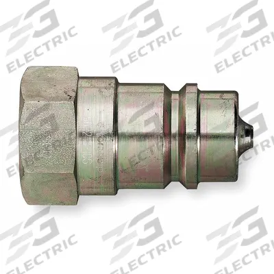 HANSEN Hydraulic Quick Connect Hose Coupling: 3/4 in Coupling Size, Steel - H5000 Series Hydraulic Quick-Connect Coupling Plugs