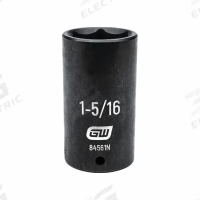 GEARWRENCH General Purpose Impact Sockets: 1/2 in Drive Size, SAE, 1 5/16 in Socket Size - 1/2" Drive Impact Sockets