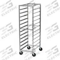 LAKESIDE Pan and Tray Rack: 12 Slots, 5 in Betw Shelves, 400 lb Capac, 21 in Wd, 68 1/2 in Ht, Gray (MPN 159). Key specifications — Brand: LAKESIDE; Color: Gray; Material: Stainless Steel; Nesting: No; Pan Size: 18 x 26 in; Product Type: Pan Rack; NSF Certified: Yes; Full Size/Half Size: Full Size.