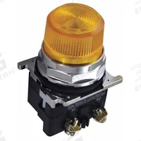 EATON Pilot Light: 30 mm Panel Mounting Size, Yellow, LED, 24 V AC/DC Max Volt Rating (Supply) (MPN 10250T197LYP24). Key specifications — Series: 10250T; Brand: EATON; Includes Push-To-Test: No Push-To-Test Included.