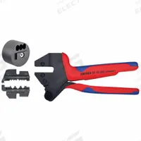 KNIPEX Solar Ratchet Crimper Kit: Solar Cable Connector, MC3, Includes Crimping Die, Plastic Case (MPN 9K 00 80 61 US). Key specifications — attr510957: Plastic Case; attr510956: Solar Connector MC3 (97 49 65); attr510959: MC3; attr510964: Solar Cable Connector; attr510969: Yes; attr510970: Yes; attr510641: KNIPEX.