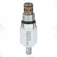 PARKER Cartridge Valve: Steel, Block-Mounted, Two Positions, Normally Closed, Screw Adjustment (MPN J04E2ZN). Key specifications — attr1012059: J04E2ZN; attr1011660: Nitrile; attr1011632: Screw; attr1011634: Steel; attr1011635: PARKER; attr1011636: Steel; attr1011644: C10-2.