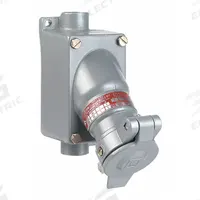HUBBELL Pin and Sleeve Receptacle: Gray, 115/230V AC, Single Phase, 20 A, 3 Pole, 2 Wire (MPN KRS-215-320). Key specifications — Brand: HUBBELL.