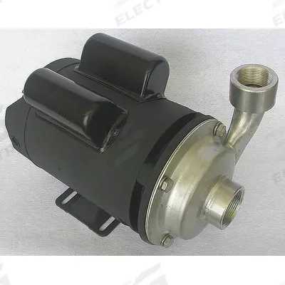 Dayton Centrifugal Pump: 304 Stainless Steel, 1 1/2 hp Horsepower (Max), Single Phase - Stainless Steel Housing Chemical-Resistant Centrifugal Pumps