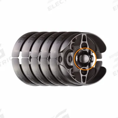 TRIFLEX R Cable carrier: Triflex R Series TRE, 2 Channels, 54 mm, 16.5 mm Max Cable Dia - TRIFLEX R Multiaxis Cable & Hose Carrier Links