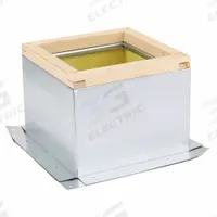 Roof Curb: Fixed Nonventilated Curbs, Square Curb, 11.5 x 12 1/2 in Inside Dim, Mfr Part # 2RB74. Key specifications — Curb Outside Width: 15 in; Finish: Galvanized; For Fan Type: Filtered Supply Fans; For Use With: 16 in Square Base; Standards: UL 705; Manufacturer Part Number: 2RB74; Brand: DAYTON; Curb Inside Width: 12-1/2 in.